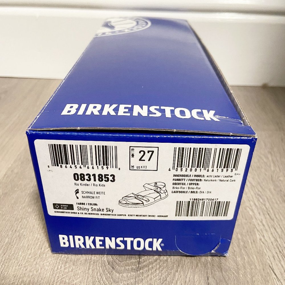 Birkenstock Kids Size 9 Empty Shoe Box Only